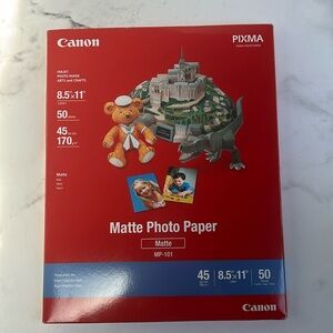 Canon Matte Photo Paper -- 8.5" x 11"